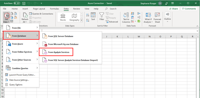 Azure Excel 2.1