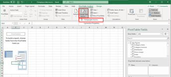 How to change your data source in Excel