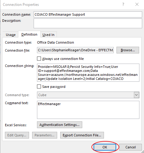 How to change your data source in Excel