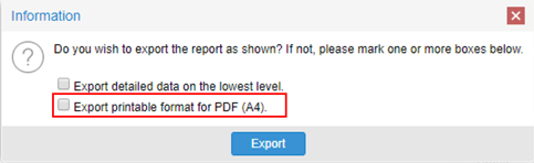 PDF Export pop-up 1.0