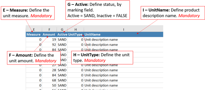 Export Create Product E-H 1.3 - Mandatory