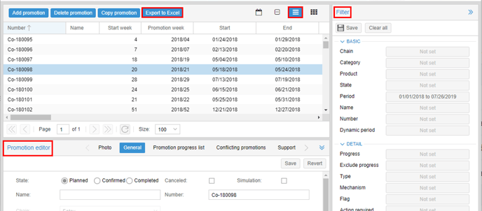 Promotion Scheduler List View 1.2